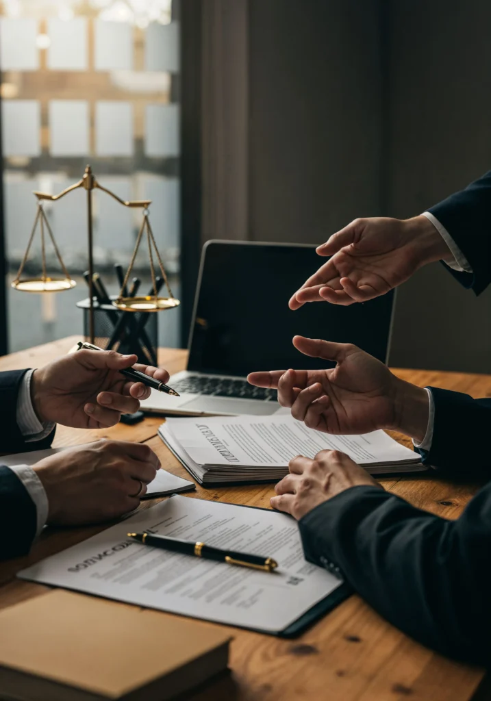 Abogado asesorando a cliente en un caso de derecho laboral en Lanzarote